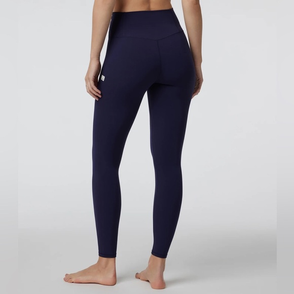 Vuori AllTheFeels High Rise Bliss Blend Jet Blue 7/8 Leggings EUC Size S #VW4018 - Picture 4 of 11